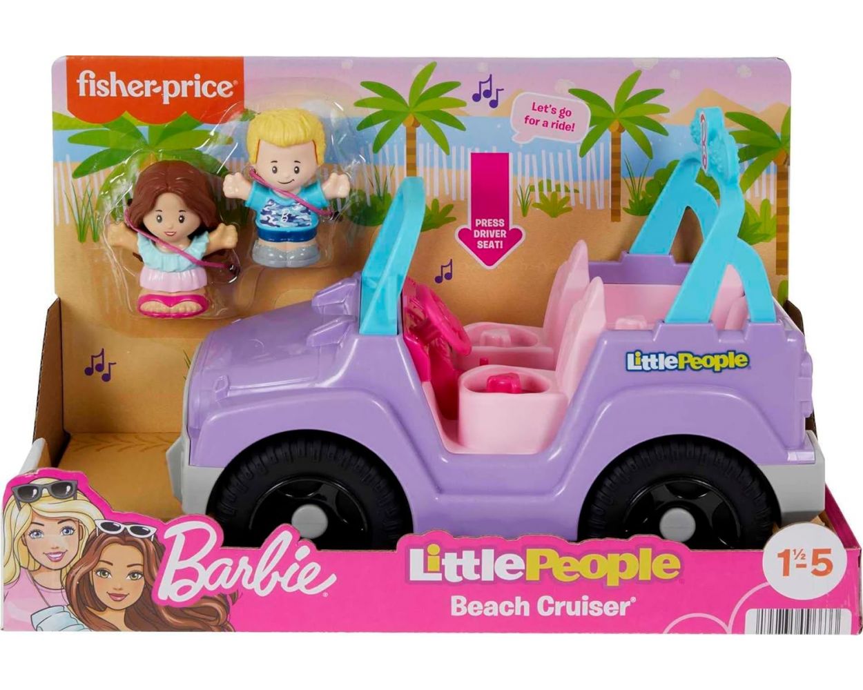 Jeep De Juguete Barbie Fisher-Price Little People Set De Juego Tu