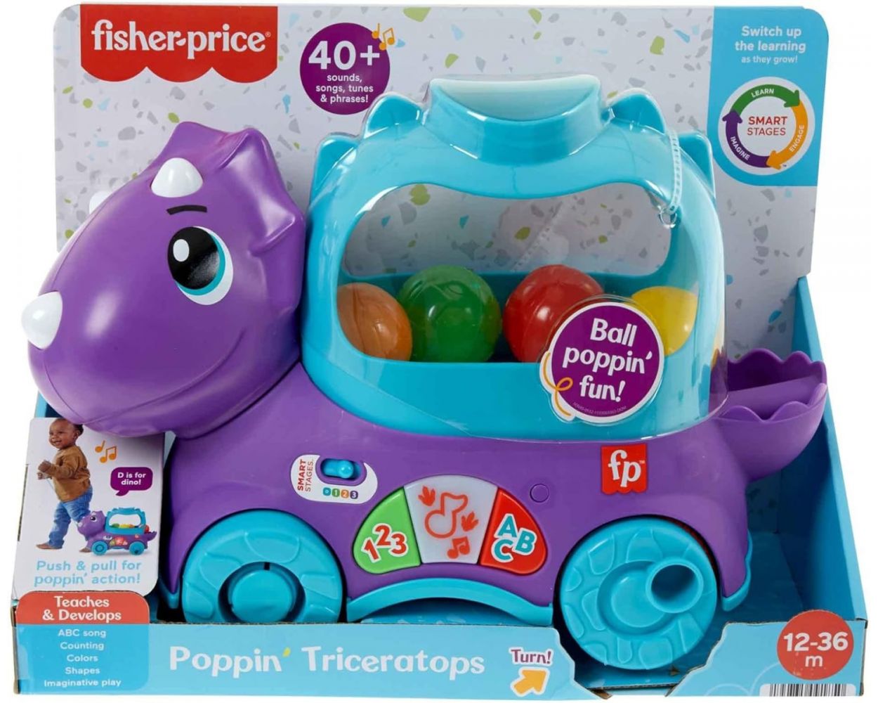 Fisher-Price Juguete para Bebés Dino Pelotitas