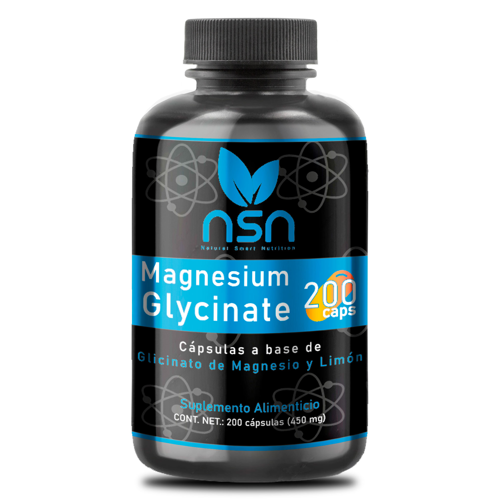 Glicinato de Magnesio 200 capsulas
