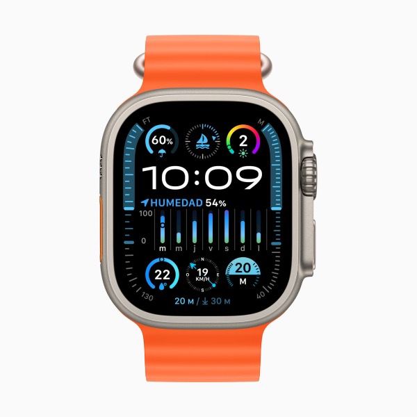 Apple Watch Ultra 2 49MM Titanium Orange/Naranja Ocean Band