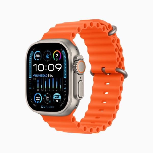 Apple Watch Ultra 2 49MM Titanium Orange/Naranja Ocean Band