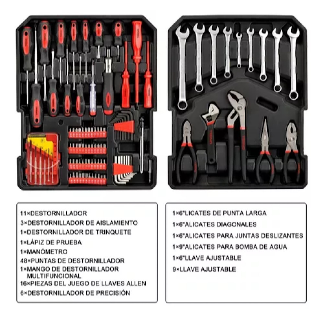 Juego De Llaves Vaso Trinquete Puntas Destornillador Herramientas Para  Mecanico