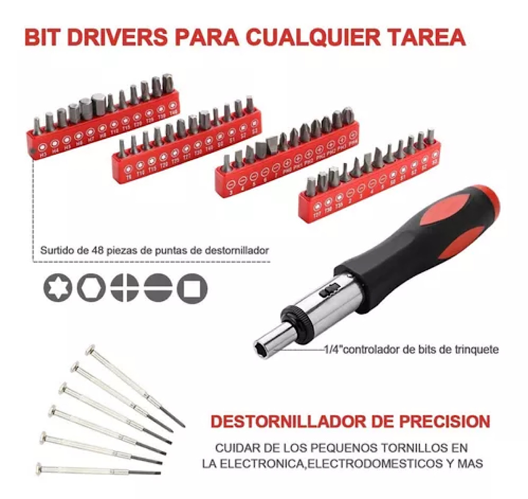 Juego De Herramientas De Taller Mecánico, 512 Piezas