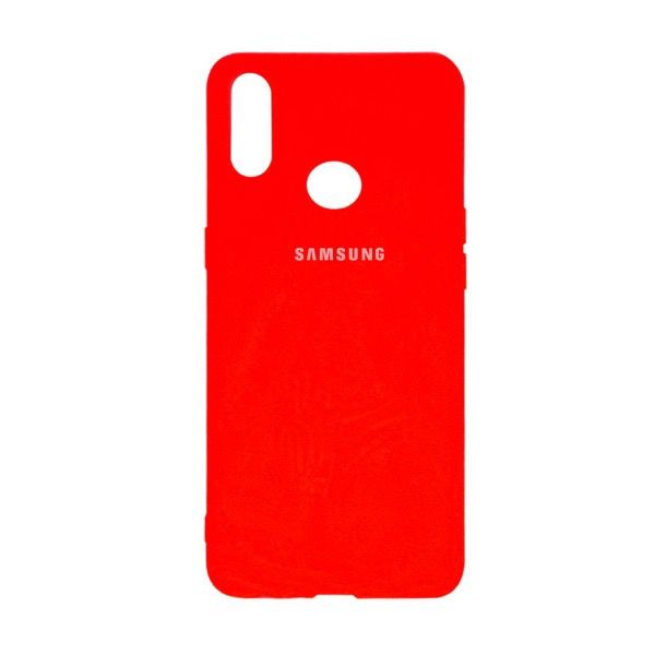 Funda protectora para celular Samsung A10S color Rojo