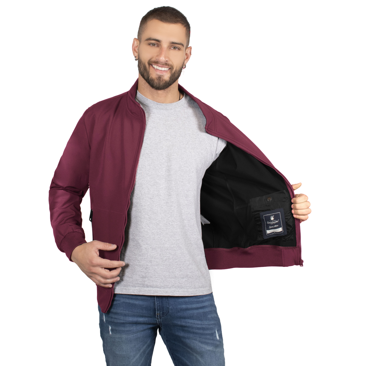 Chamarra Trendy Greenlander Bomber Ligera Hombre