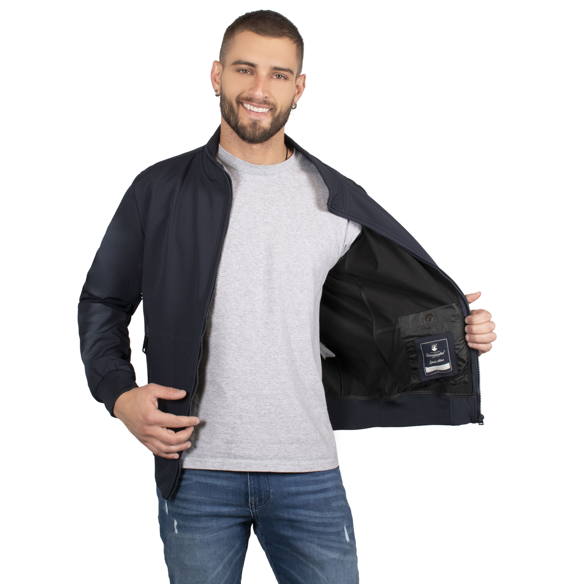 Chamarra Trendy Greenlander Bomber Ligera Hombre