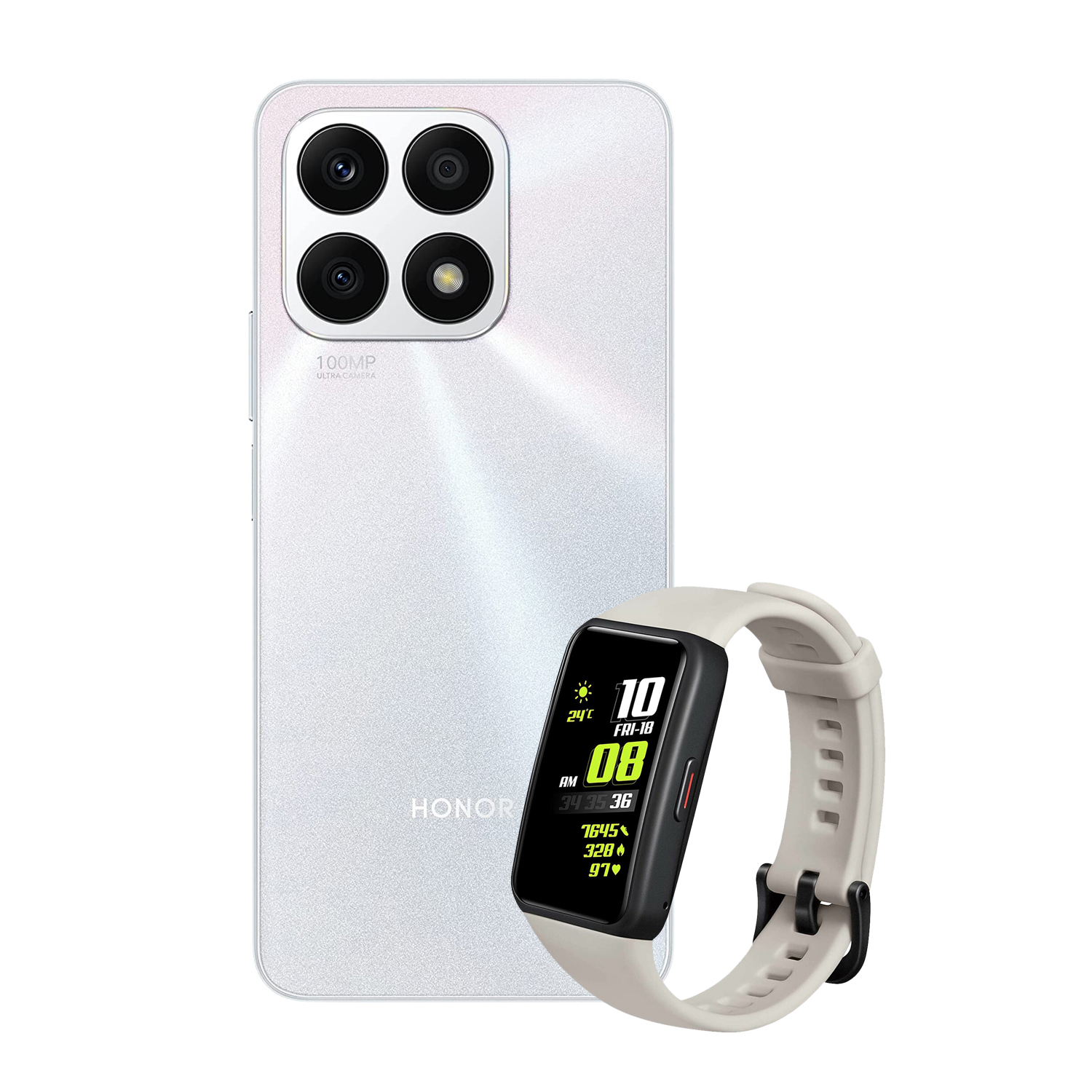 HONOR X8A 8GB 128GB PLATA MÁS BAND 6