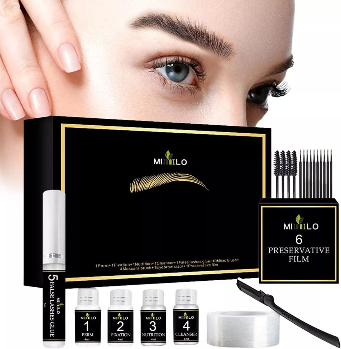 Kit De Lifting, Permanente para Corrección De Pestañas Y Cejas