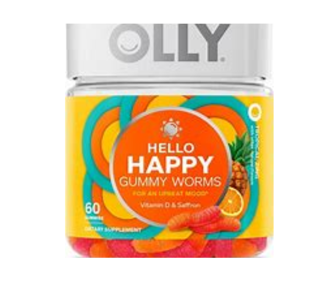 Vitamina Olly Hello Happy Gummy Worms 60gomitas