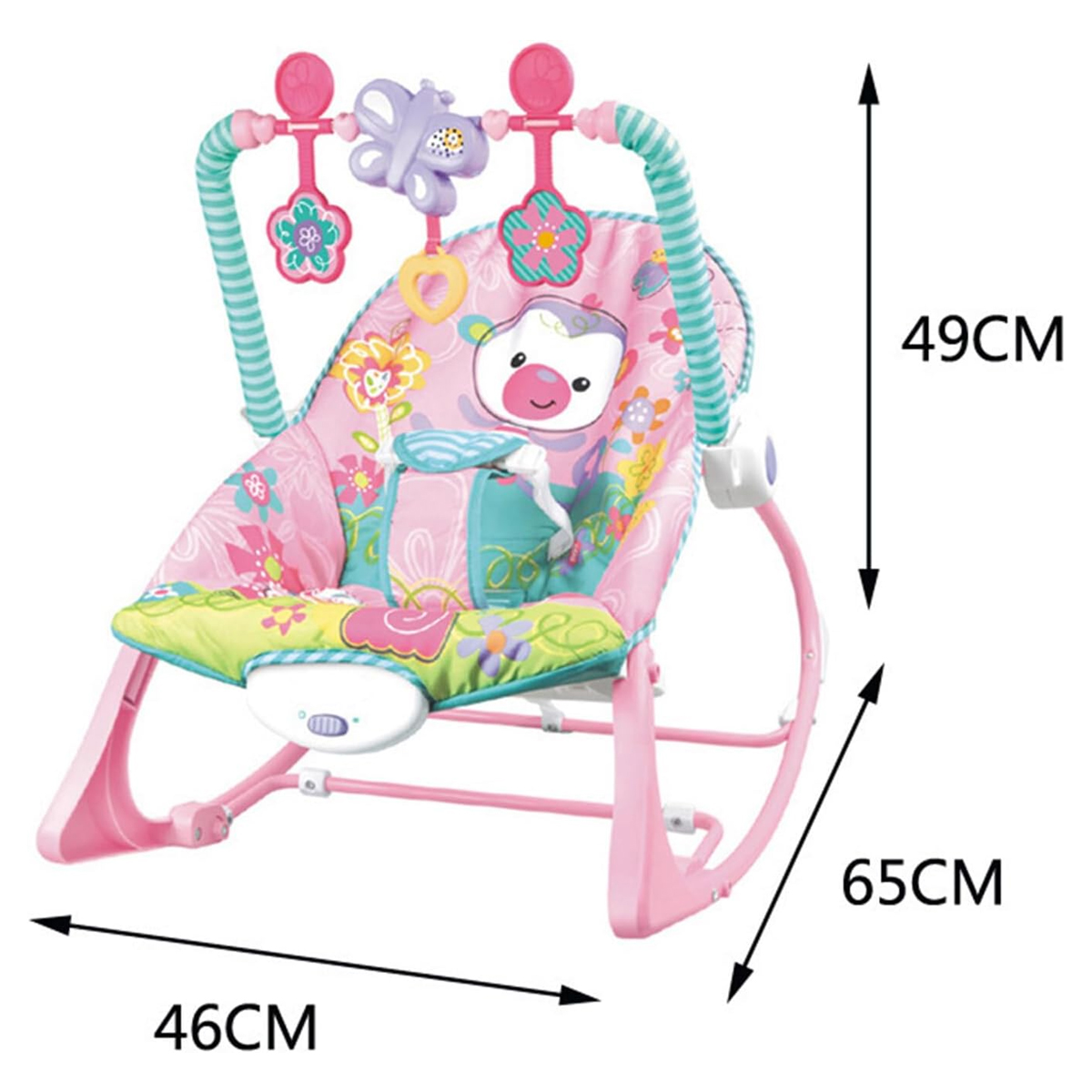 Silla Para Bebe Bouncer Mecedora Infant to Toddler Rocker Changuito Rosa.