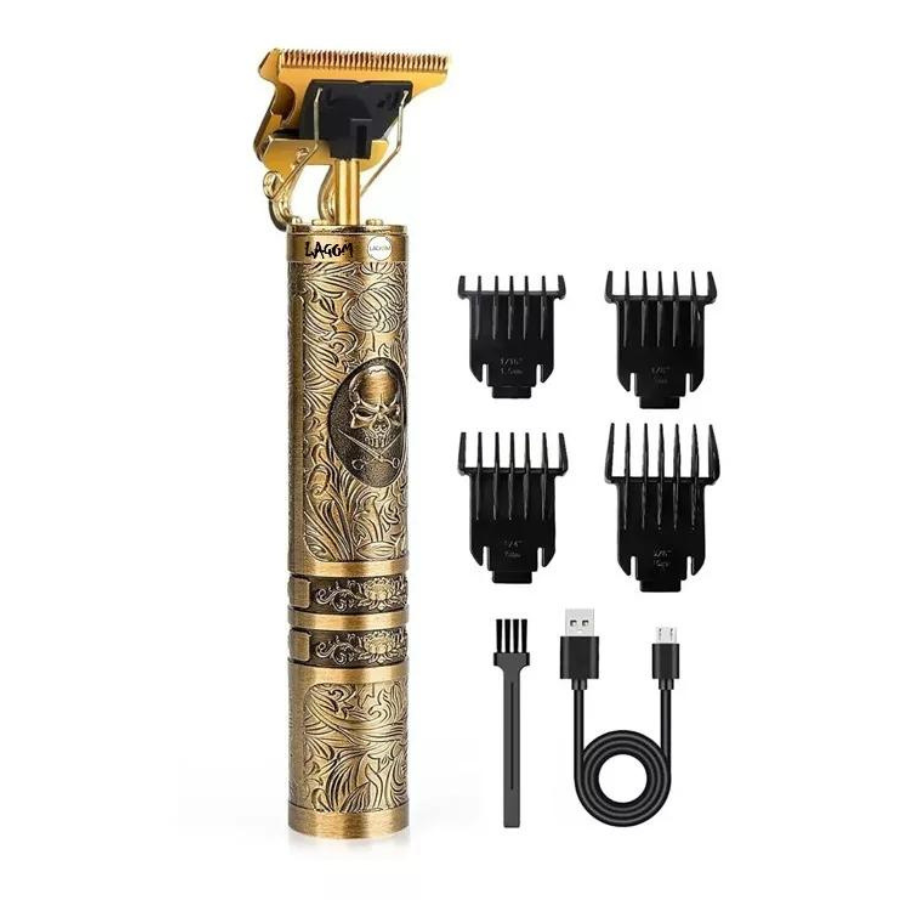 Rasuradora De Cabello Cortadora perfiladora Craneo Máquina Recargable Usb Profesional Para Hombre de Alta Potencia Impermeable 