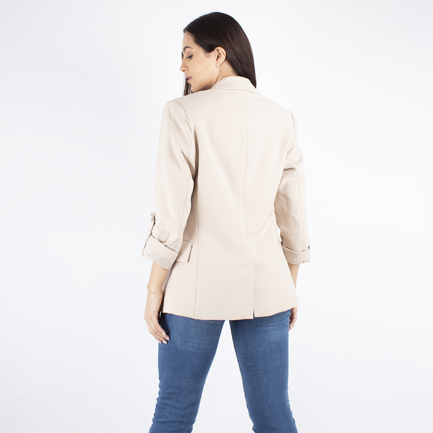 Blazer manga 3/4 con bolsillos 