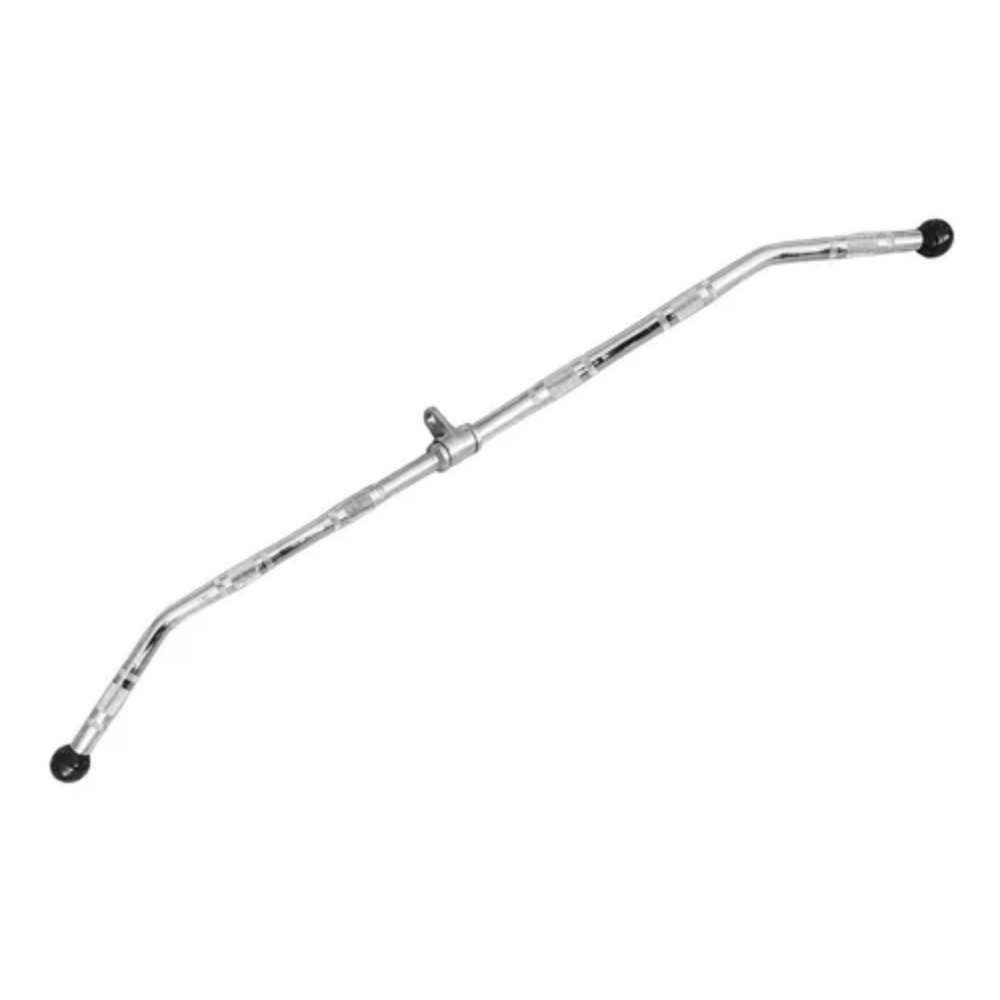 Maneral Agarre Barra Cromada 48" Plana Alta Espalda Gym