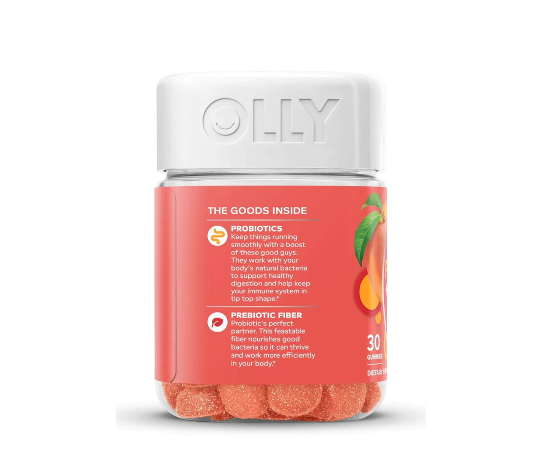 Olly Probiotic +Prebiotic For A Balanced Belly 30 gomitas
