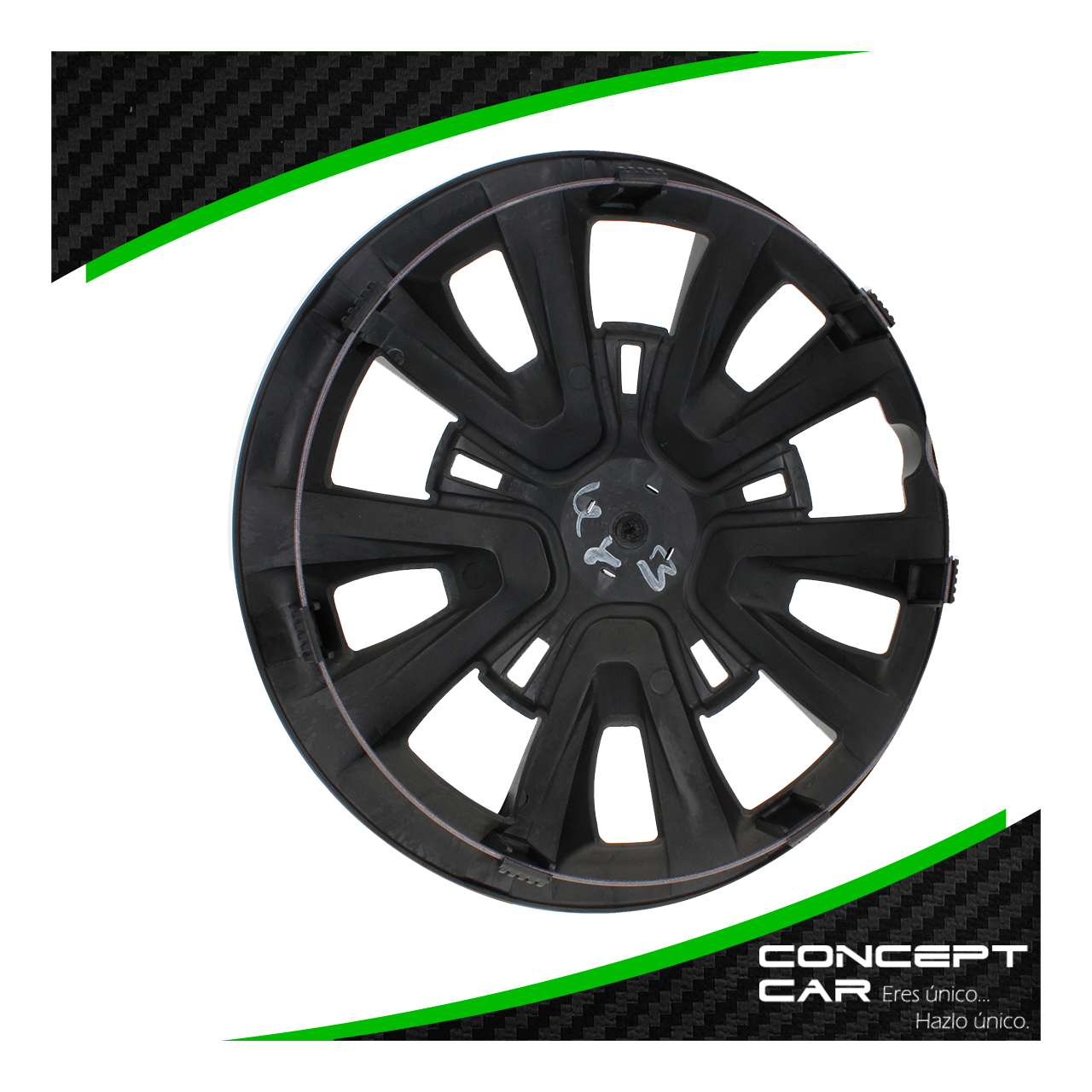 Juego 4 Tapones De Rin 14 Pulgadas Abs Negro Mate Aveo