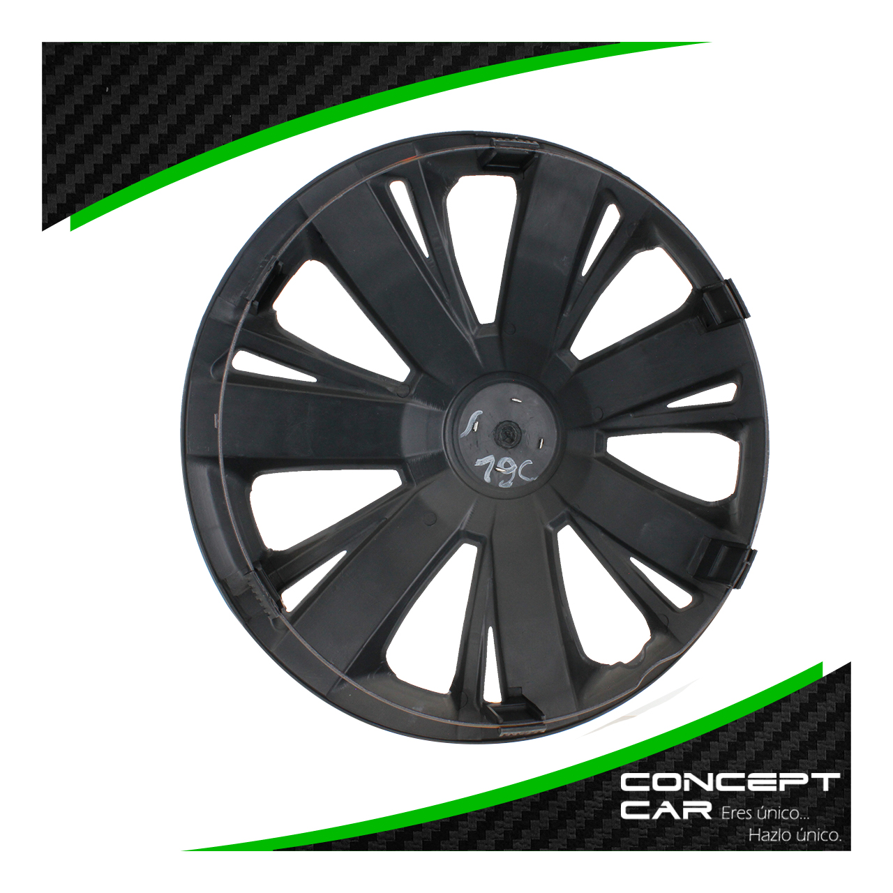 Juego 4 Tapones De Rin 16 Pulgadas Abs Negro Mate Universal