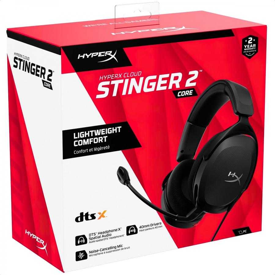 Diadema HyperX Cloud Stinger 2 Core DTS 3.5mm Gamer 683L9AA