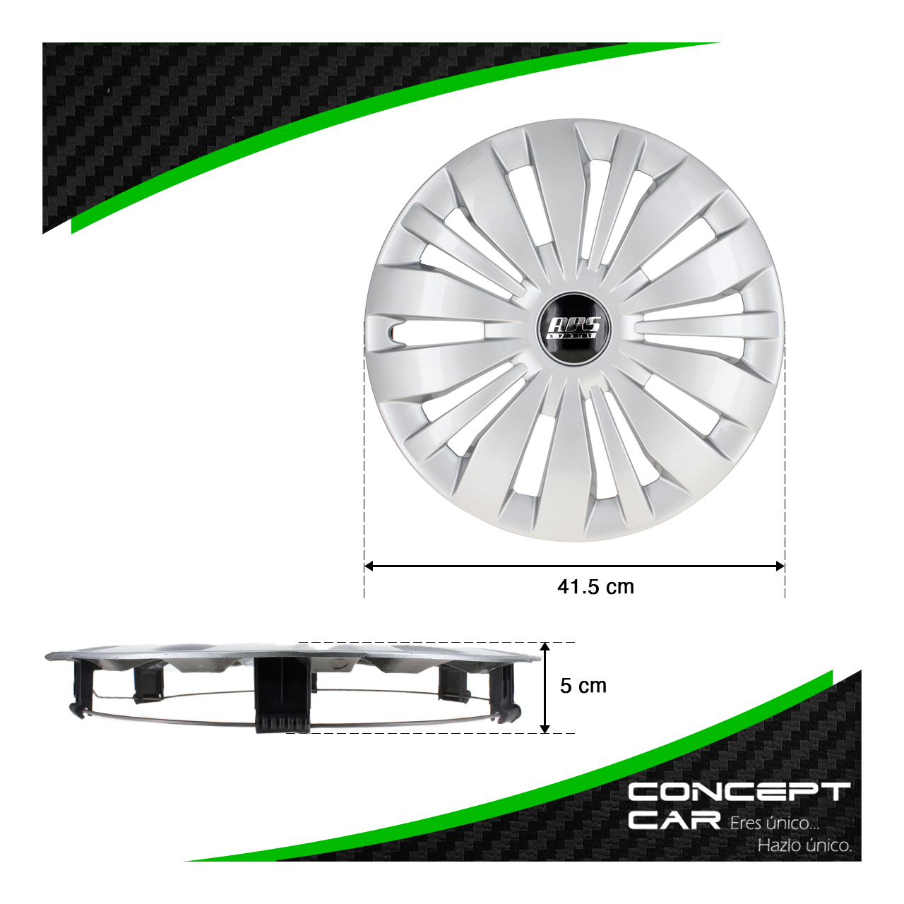 Juego 4 Tapones De Rin 15 Pulgadas Abs Tipo Suzuki Gris