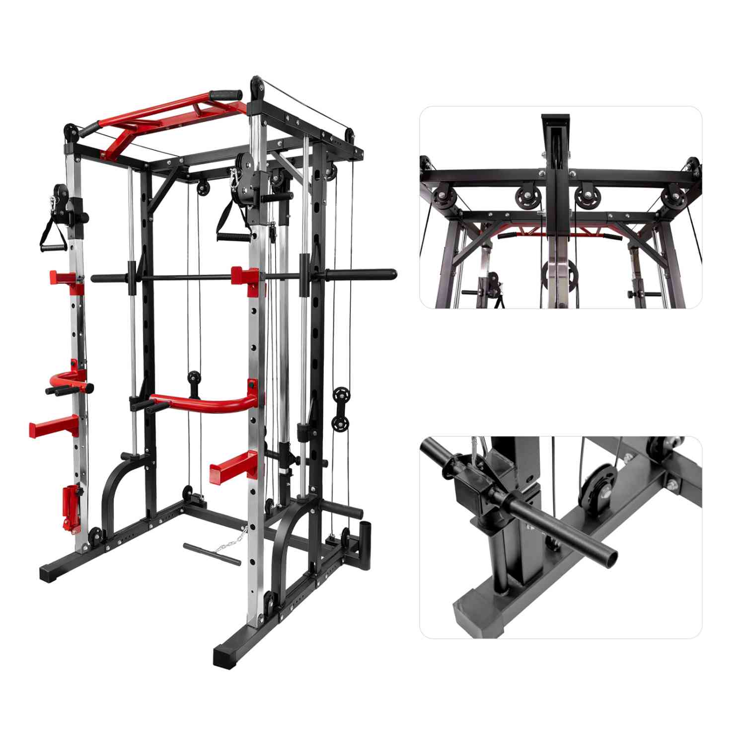 Jaula Smith Gimnasio Multifuncional Power Rack Poleas