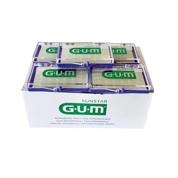 Cera Para Brackets Ortodoncia Gum Menta + Aloe Vera 10pz