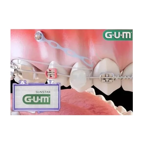 Cera Para Brackets Ortodoncia Gum Menta + Aloe Vera 10pz