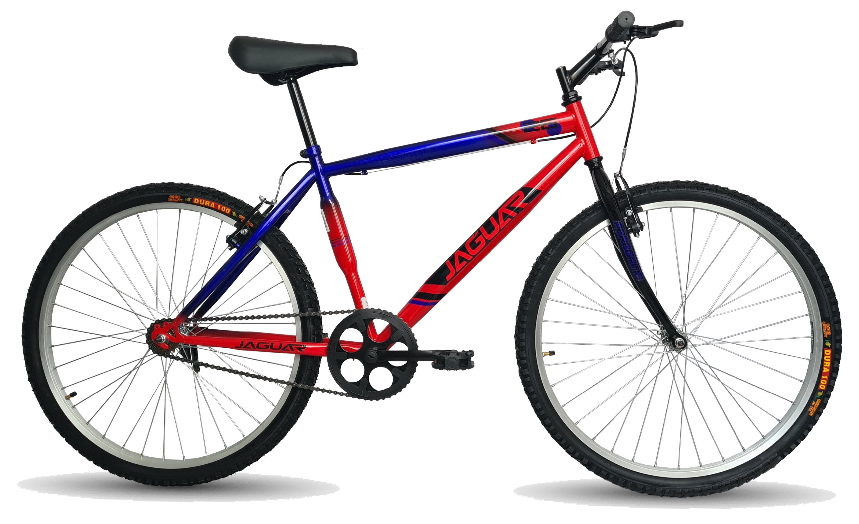Bicicleta Peregrina Montaña Reforzada Rodada 26 Rojo/Negro