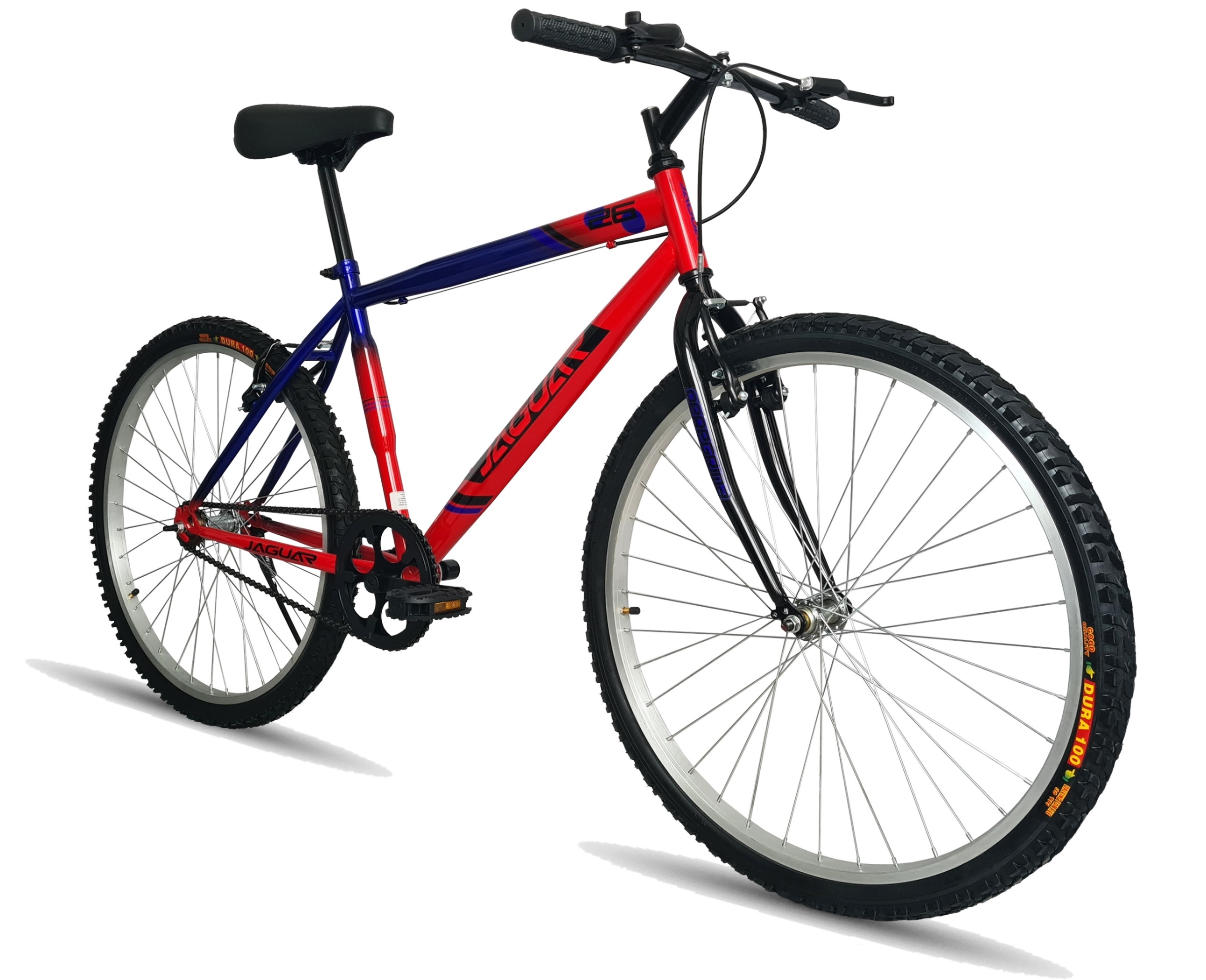 Bicicleta Peregrina Montaña Reforzada Rodada 26 Rojo/Negro