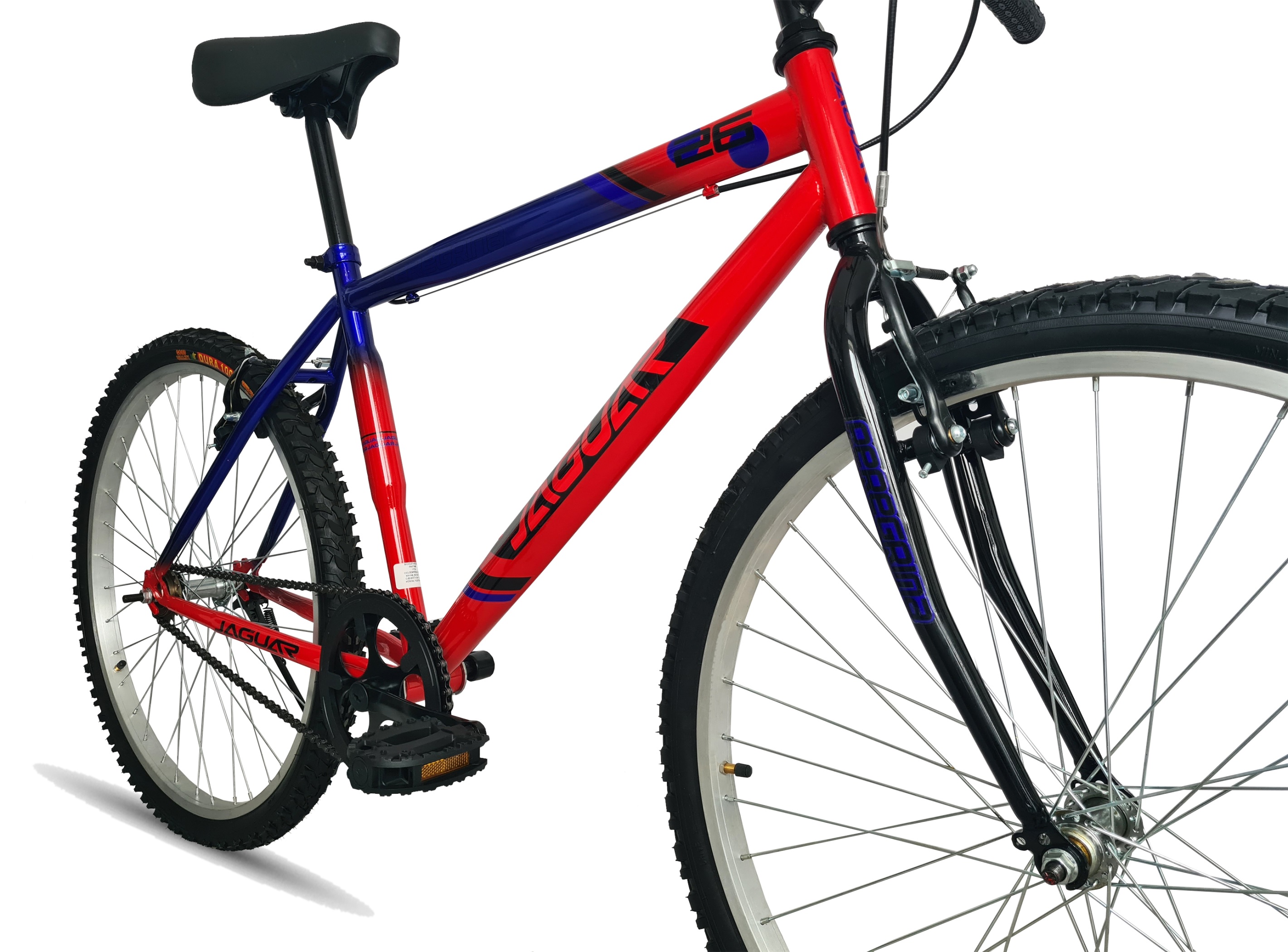 Bicicleta Peregrina Montaña Reforzada Rodada 26 Rojo/Negro