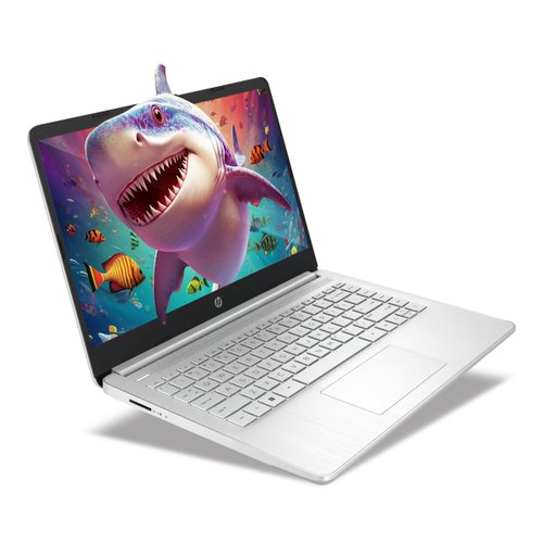 Laptop HP 14-DQ0518LA Intel Celeron-N4120 4GB 128GB ssd 14Pulg HD W11H mx Natural Silver
