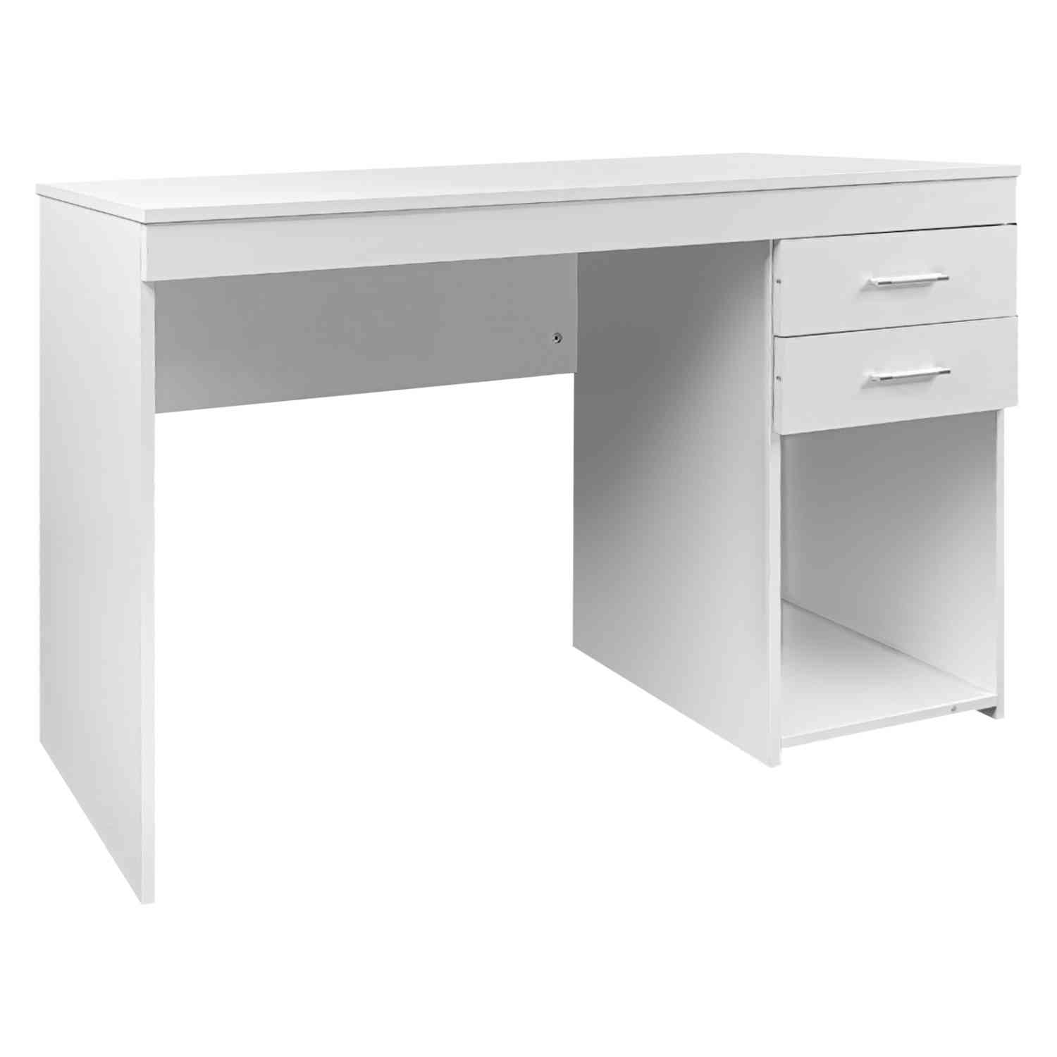 Escritorio Ejecutivo Blanco Moderno Cajonera Doble Oficina