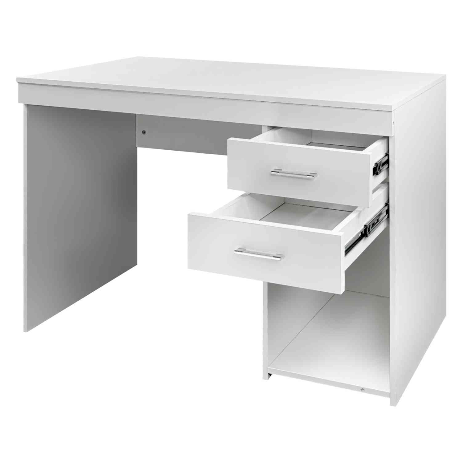 Escritorio Ejecutivo Blanco Moderno Cajonera Doble Oficina