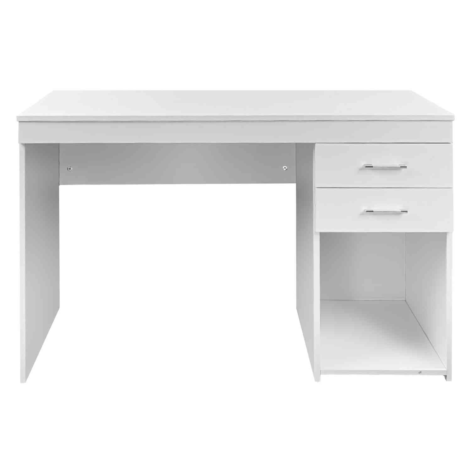 Escritorio Ejecutivo Blanco Moderno Cajonera Doble Oficina