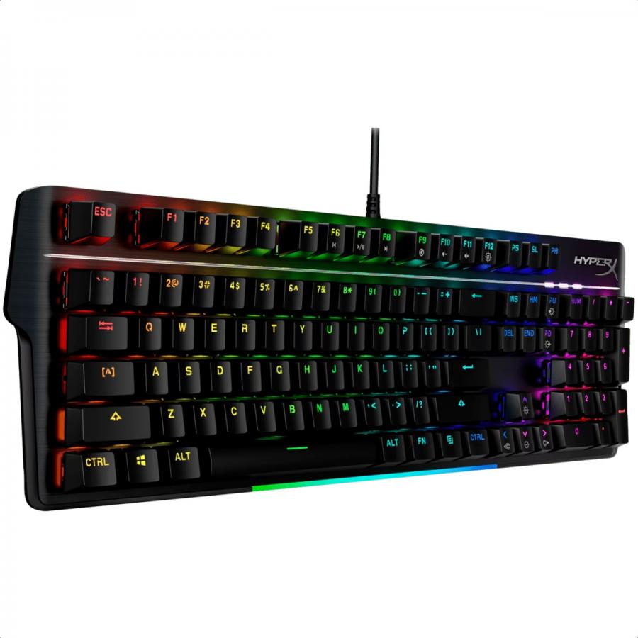 Teclado HyperX Alloy MKW100 RGB Alambrico Mecanico Switch Red USB Gamer Ingles 4P5E1AA#ABA