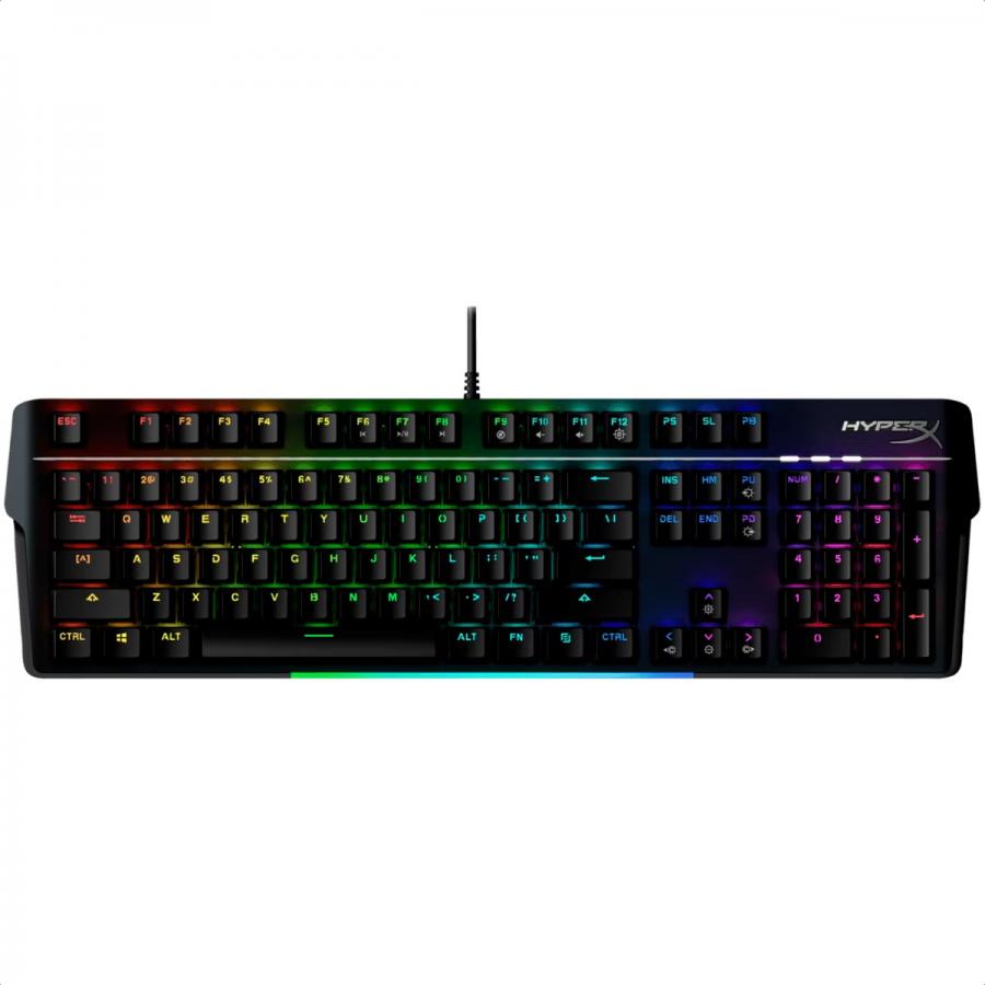 Teclado HyperX Alloy MKW100 RGB Alambrico Mecanico Switch Red USB Gamer Ingles 4P5E1AA#ABA