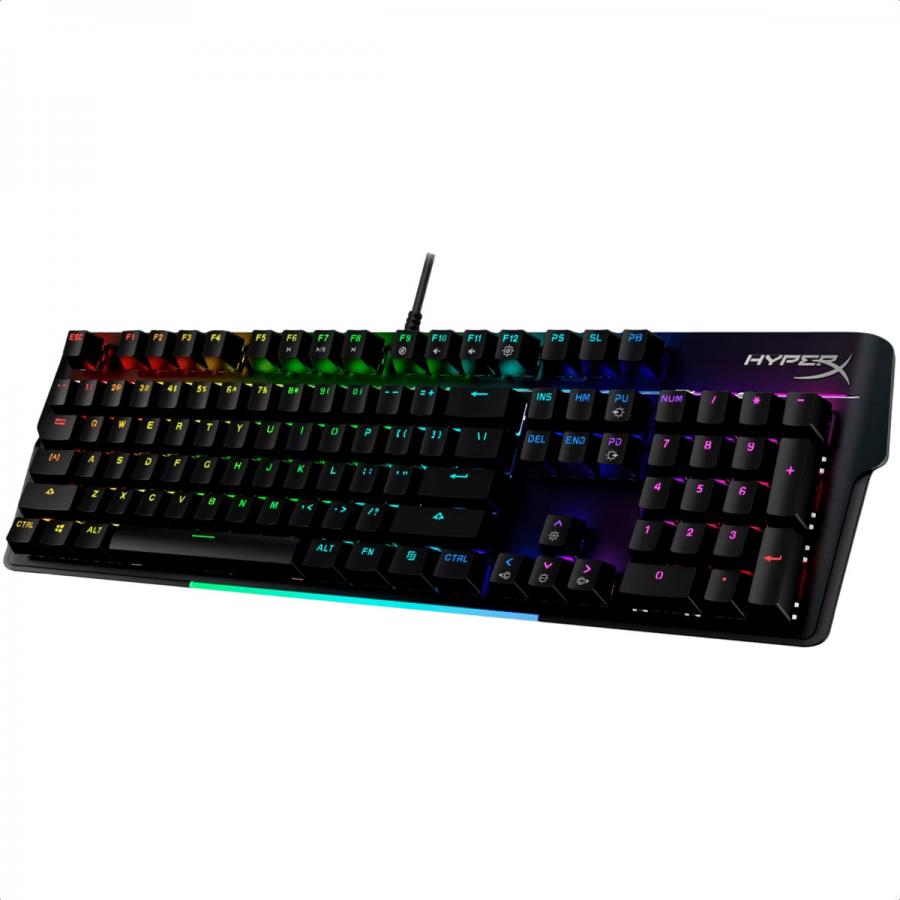 Teclado HyperX Alloy MKW100 RGB Alambrico Mecanico Switch Red USB Gamer Ingles 4P5E1AA#ABA