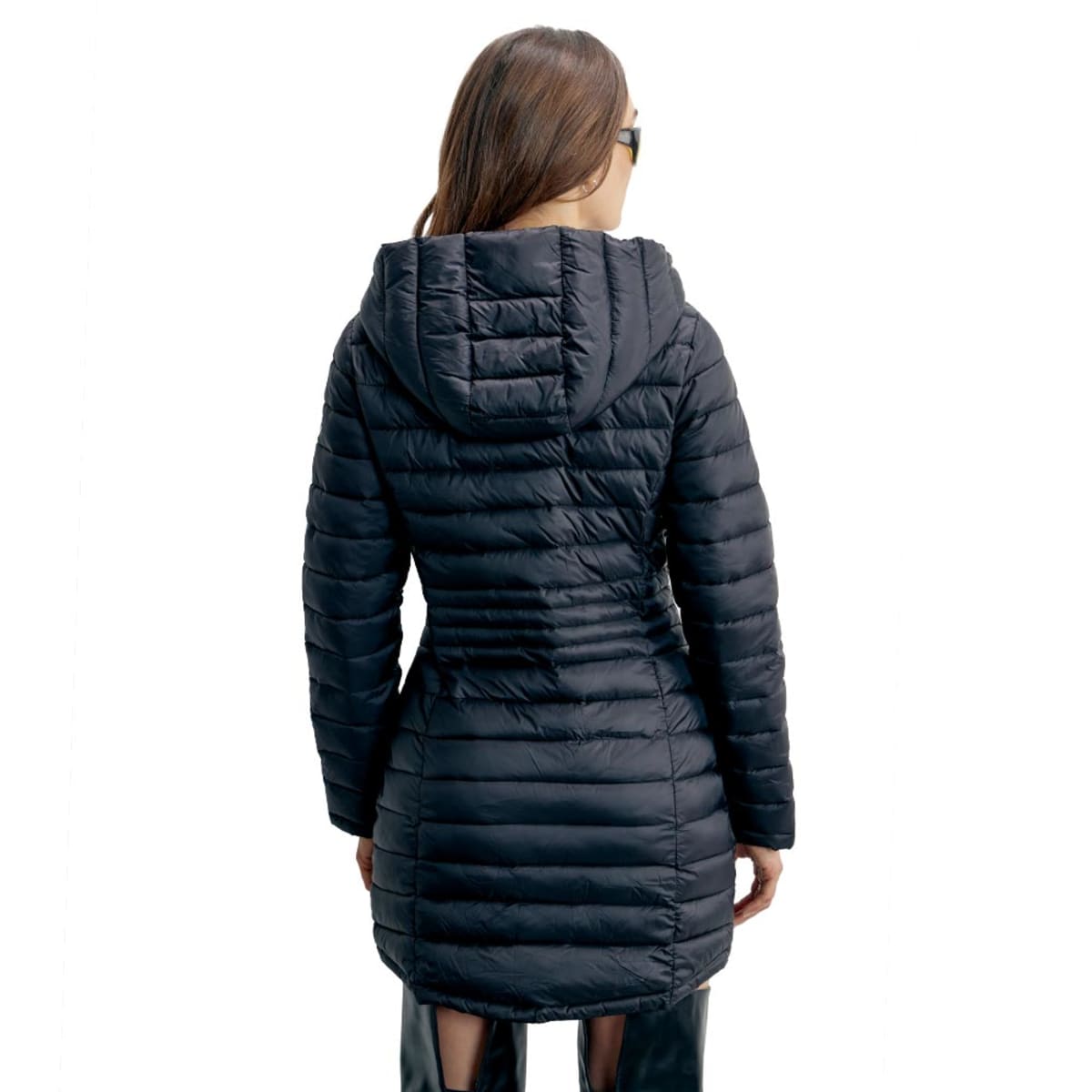 Chamarra de moda, larga y ligera color negro, para mujer, marca Holly Land, mod. 871805