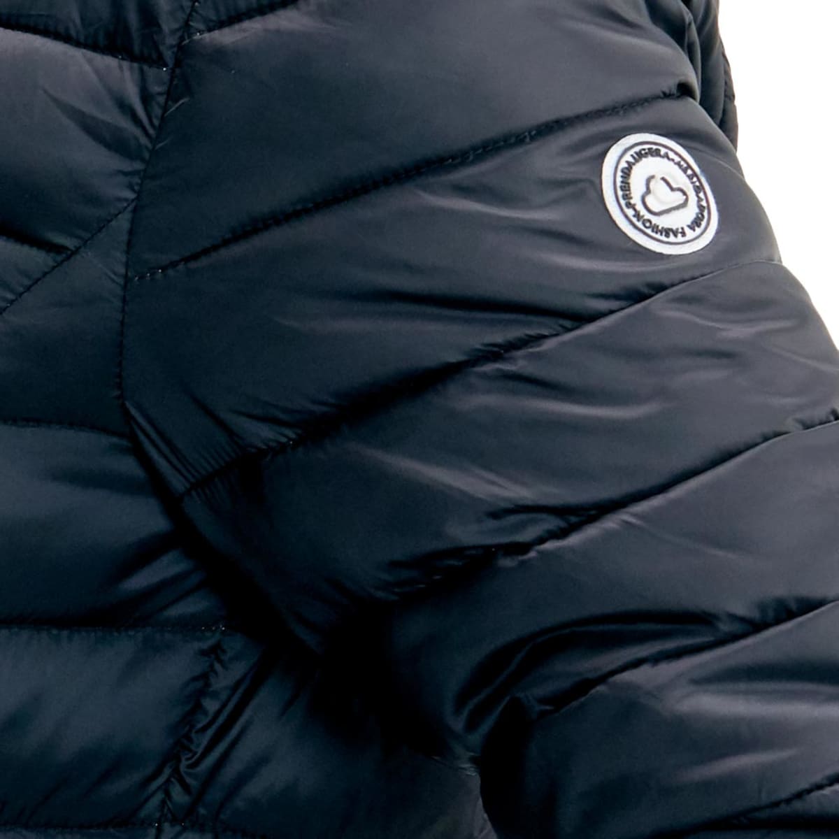 Chamarra de moda, larga y ligera color negro, para mujer, marca Holly Land, mod. 871805