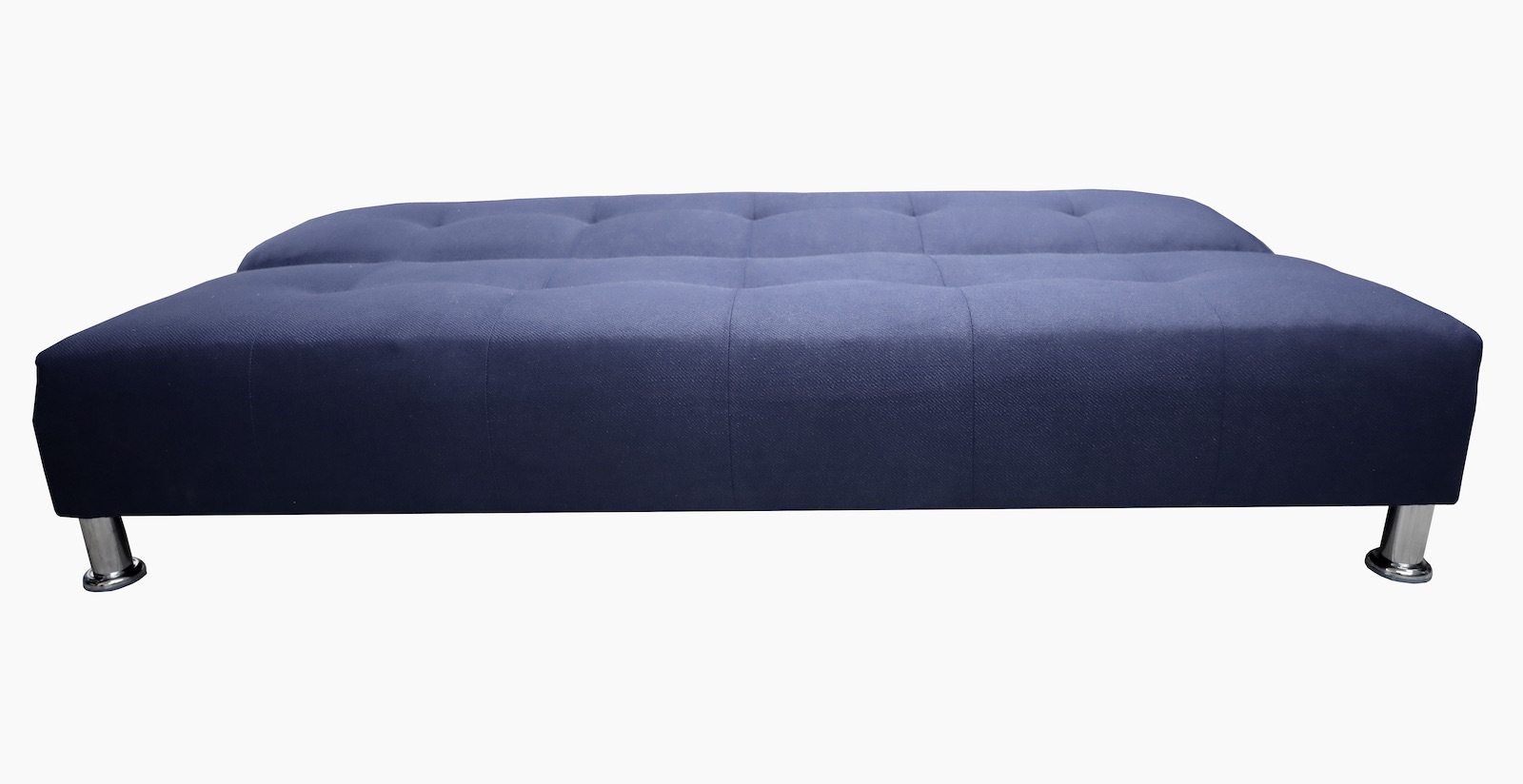 Sofá Cama Reclinable Vegas Lino Azul Marino Futon 3 Posiciones