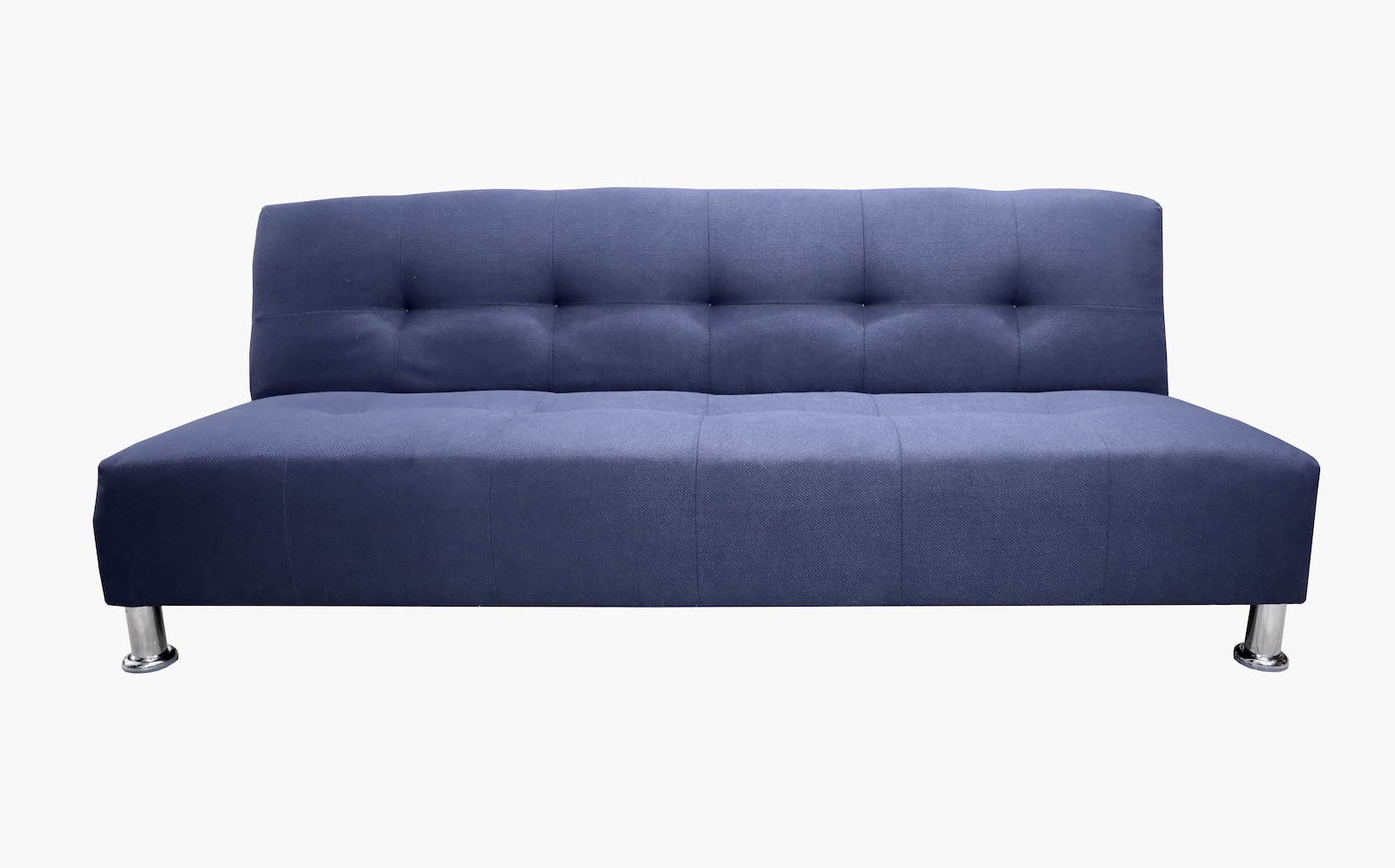 Sofá Cama Reclinable Vegas Lino Azul Marino Futon 3 Posiciones