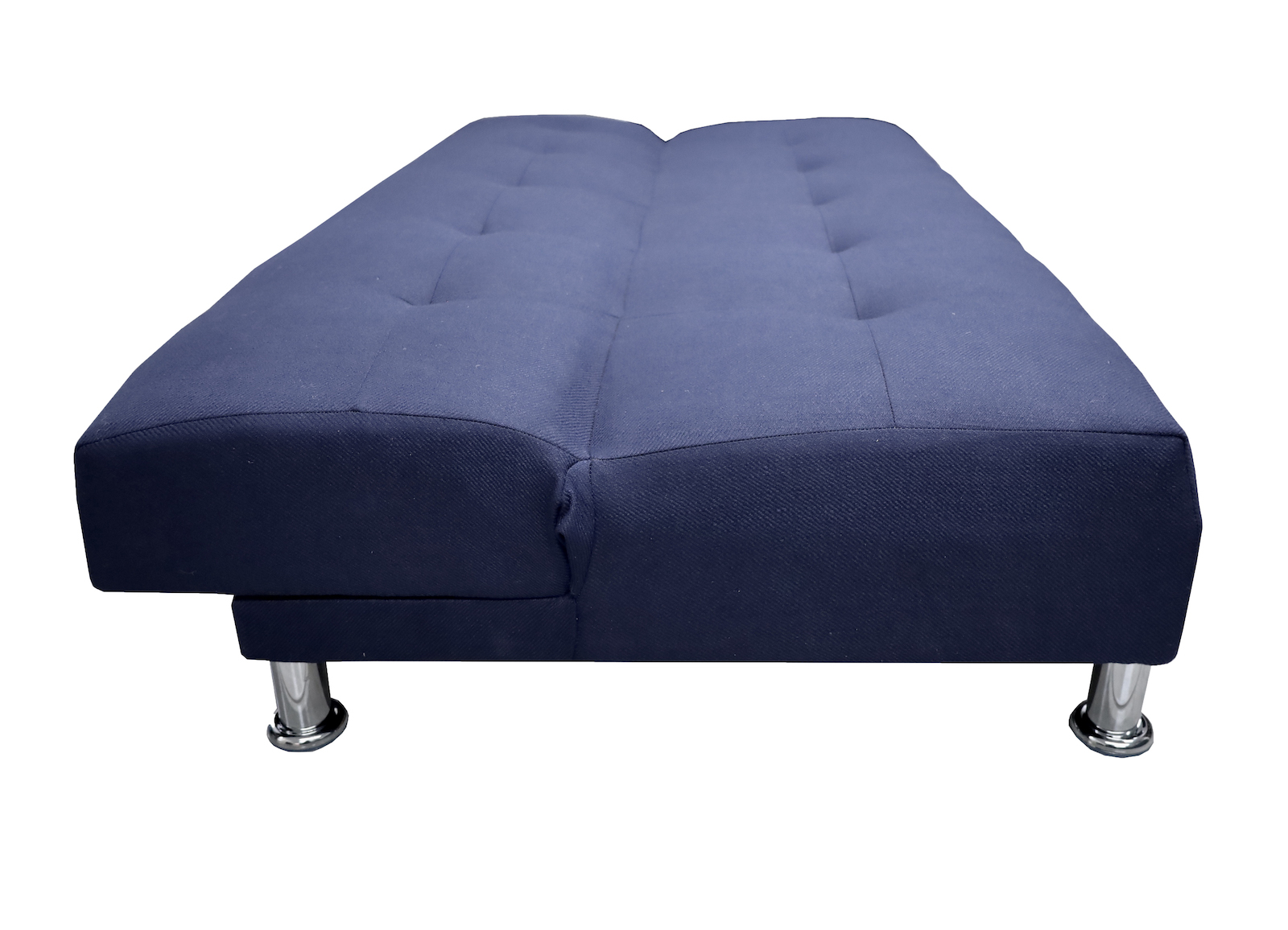 Sofá Cama Reclinable Vegas Lino Azul Marino Futon 3 Posiciones
