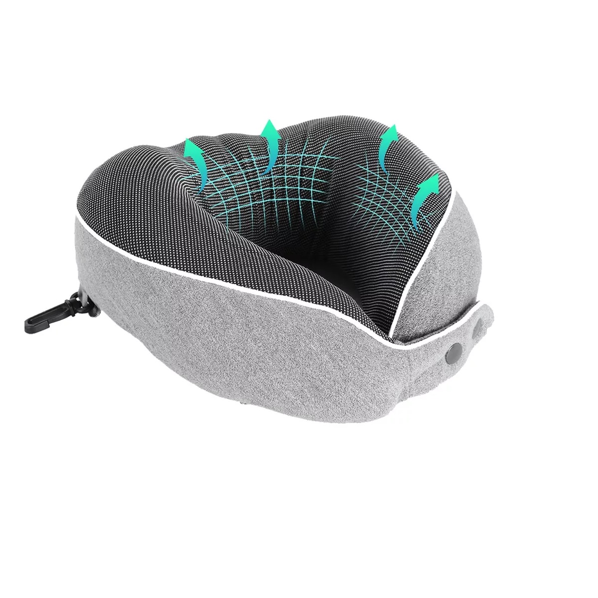 Cojín De Cuello Cómodo, Almohada Viaje Espuma Viscoelástica