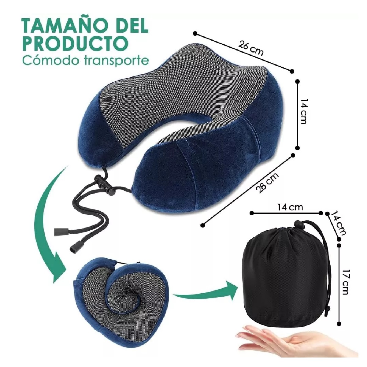 Almohada de cuello Bluetooth Bluetooth Almohada de viaje para el cuello  Almohada de viaje de espuma viscoelástica para el cuello almohadas de viaje