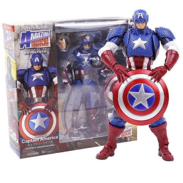 Captain Capitan America Yamaguchi Revoltech Figura Marvel