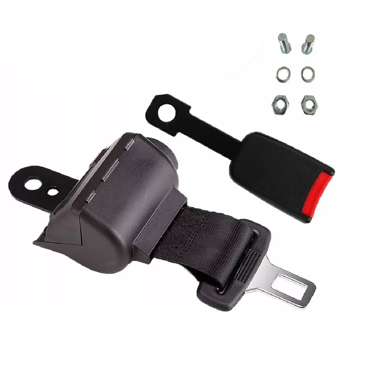 Cinturón De Seguridad De 2 Puntos Retráctil Universal Auto