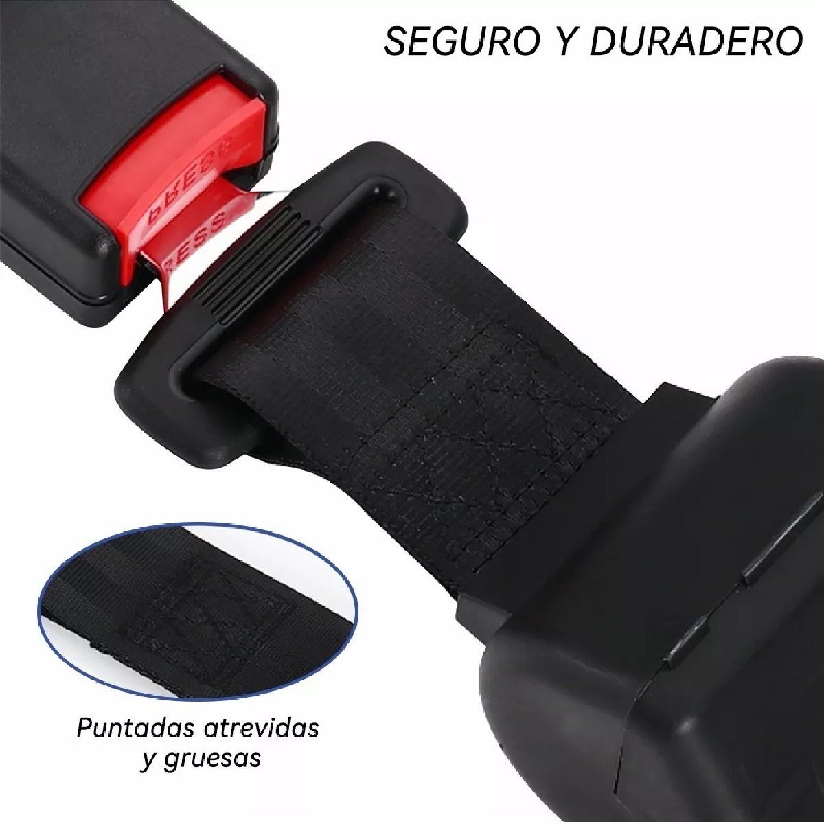 Cinturón De Seguridad De 2 Puntos Retráctil Universal Auto