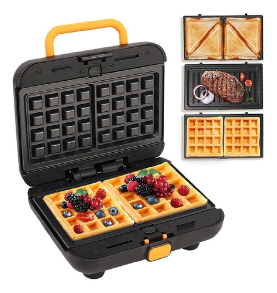 Sandwichera 3en1 Eléctrica Negro