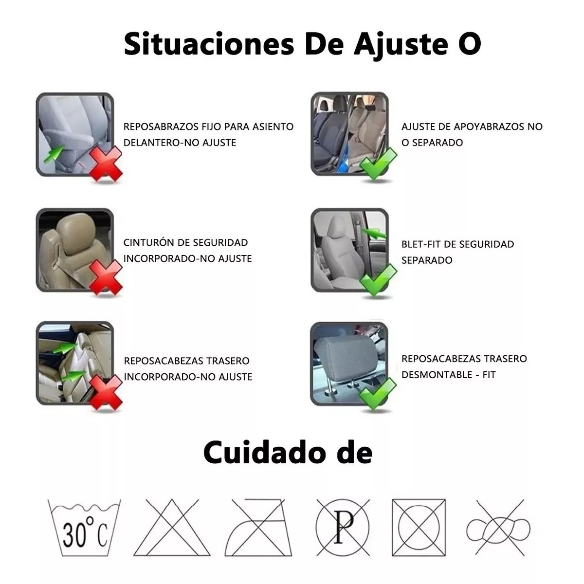 Funda Universal Para Asiento De Automóvil 10 Piezas Azul