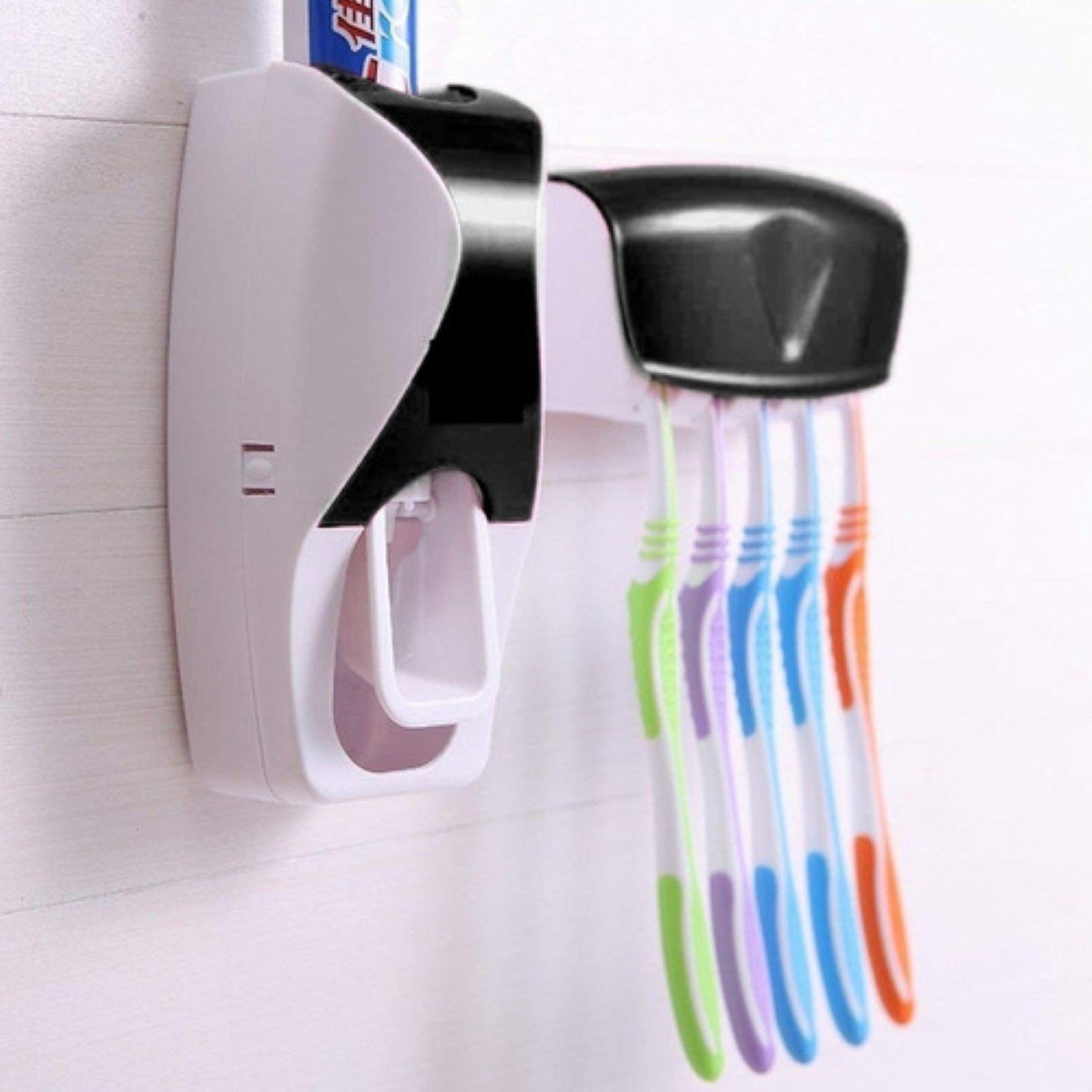 Despenser Automatico Pasta Dental + Porta Cepillos Diente