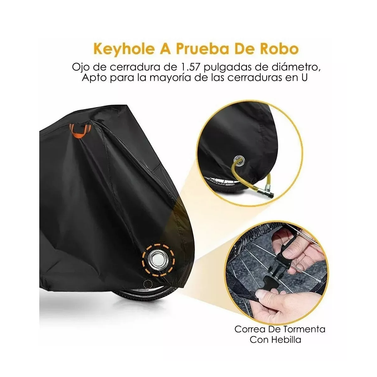 Cubierta de bicicleta para 3 bicicletas, funda impermeable de 29