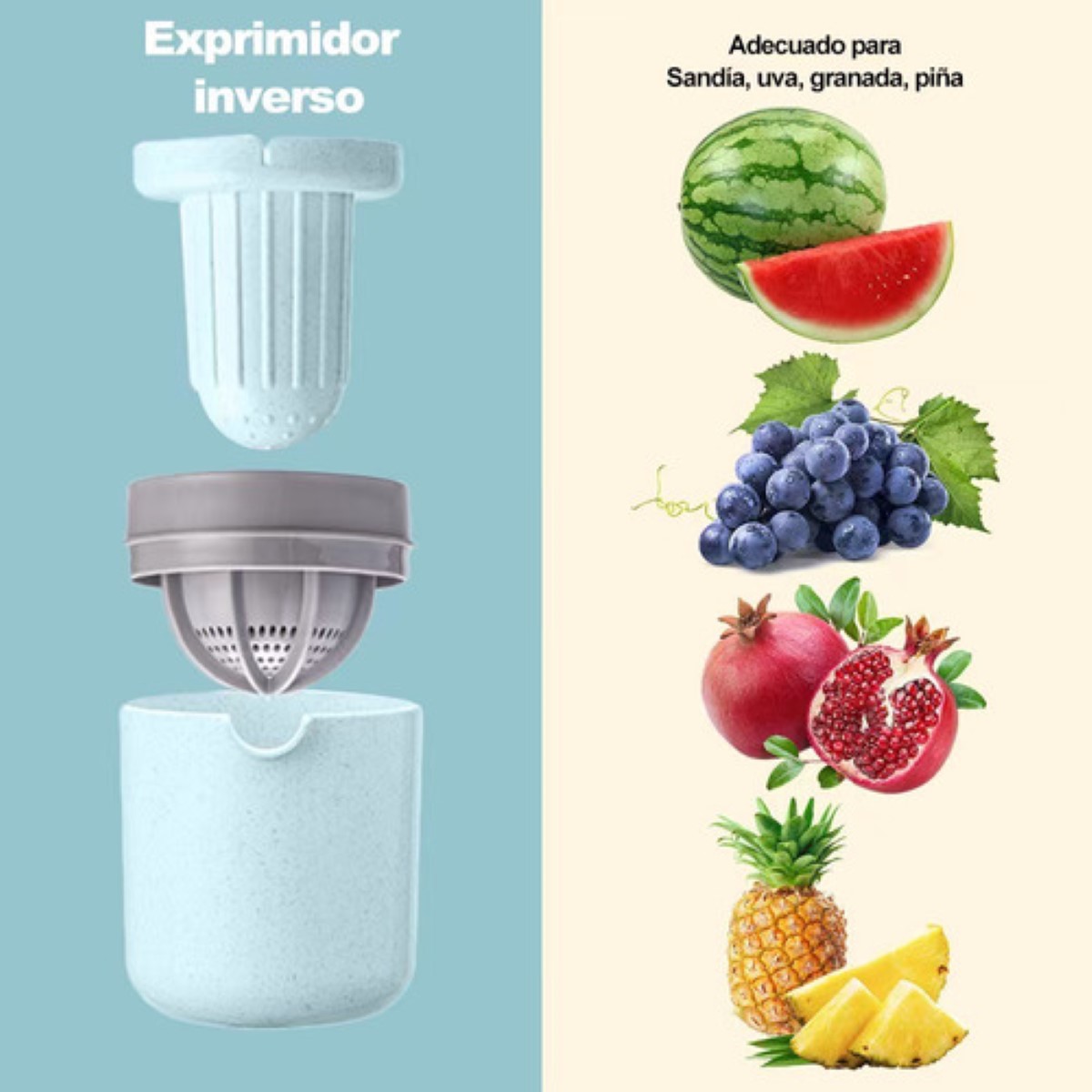 Exprimidor De Manual Naranja De Toronja Jugo Limones Azul Claro
